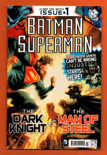 Vol.1 No.1 - `BATMAN, SUPERMAN` - `The Dark Knight vs The Man of Steel` - January/February 2014 - Published by Titan Comics - Under Licence from DC Comics